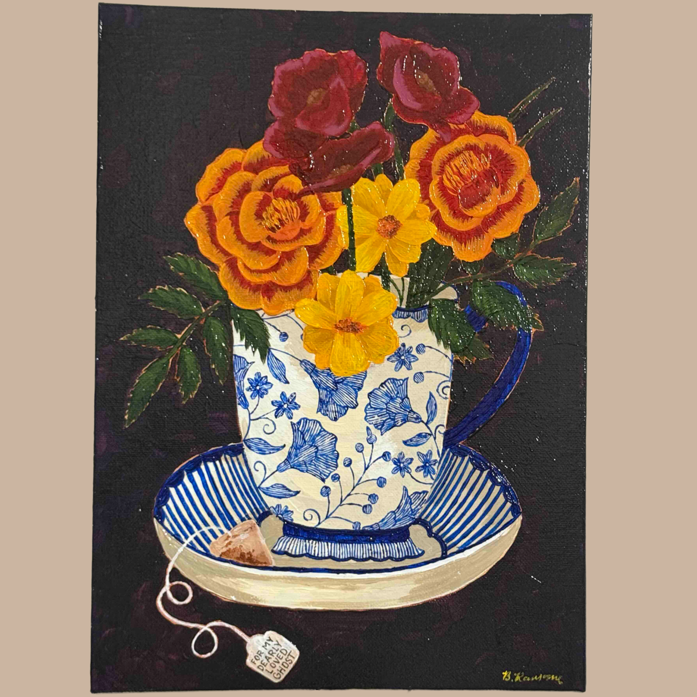 Tea And Flowers